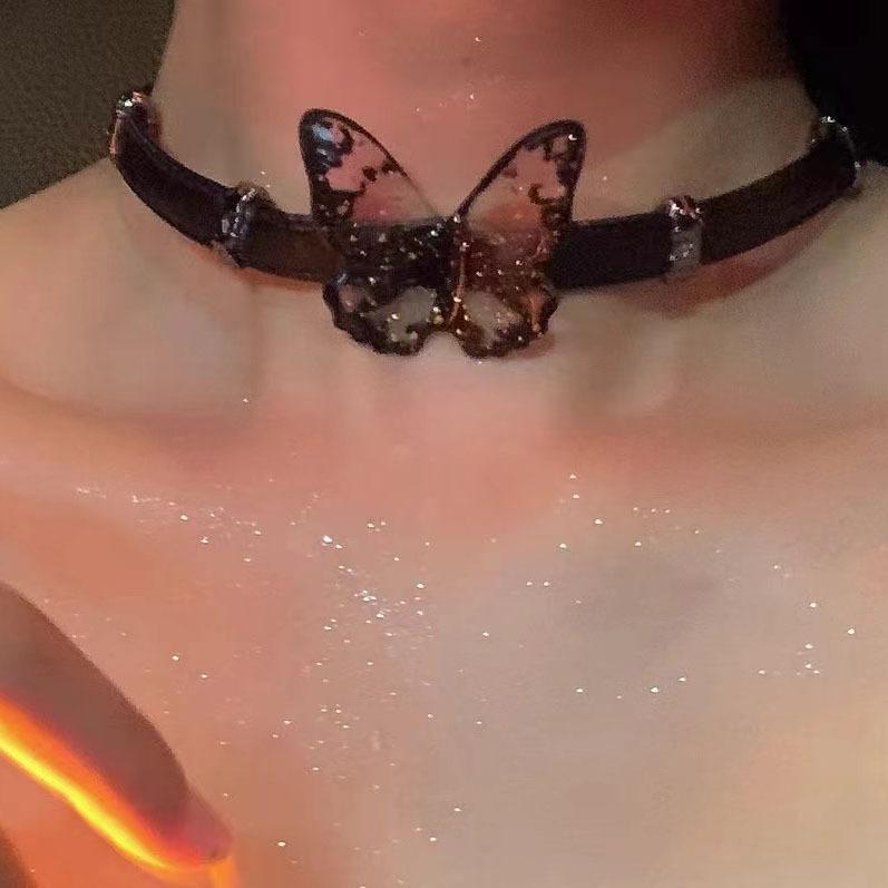 Spice Girl Y2K Sweet Cool Crystal Pearl Necklace Niche Light Luxury Design High Sense Choker Neck Chain Collarbone Chain Female
