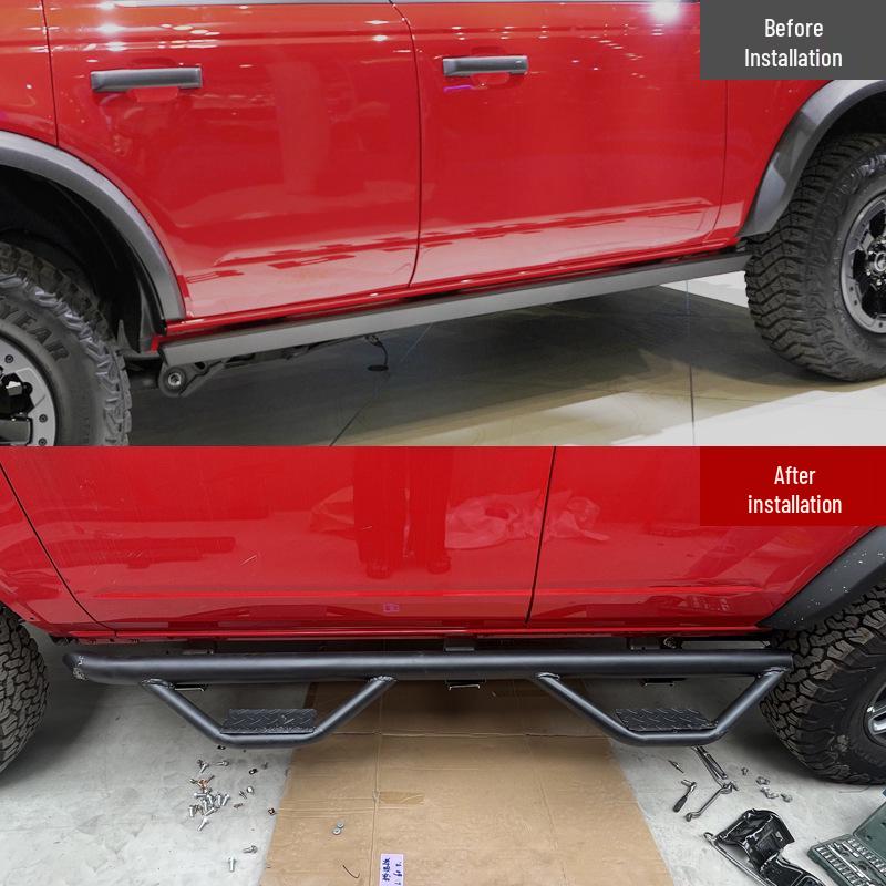 Ford Bronco Tungsten Steel Side Steps - Large Pedal Board Modified Edition