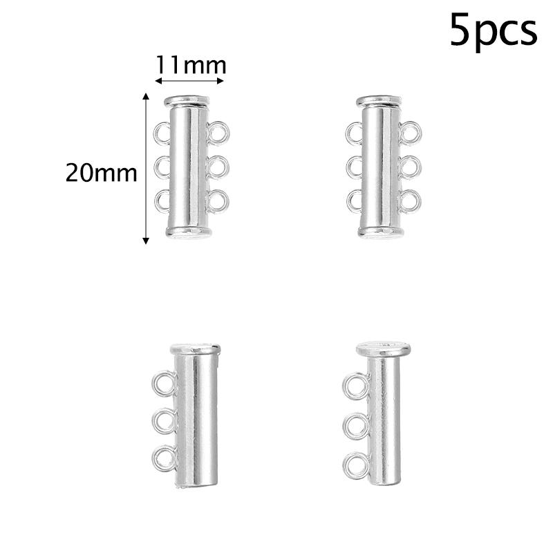 Louleur Round/Heart Strong Magnetic Clasps Magnet End Clasp Connectors for Jewelry Making DIY Bracelet Necklace Accessories