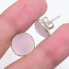 Pink Chalcedony Gemstone Handmade Tops 925 Sterling Silver Earring KJ-1462