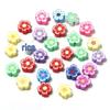 50 pcs Polymer Clay Animal & Fruit Style Mixed Color Flat Round Beads for DIY Bracelet Jewelry