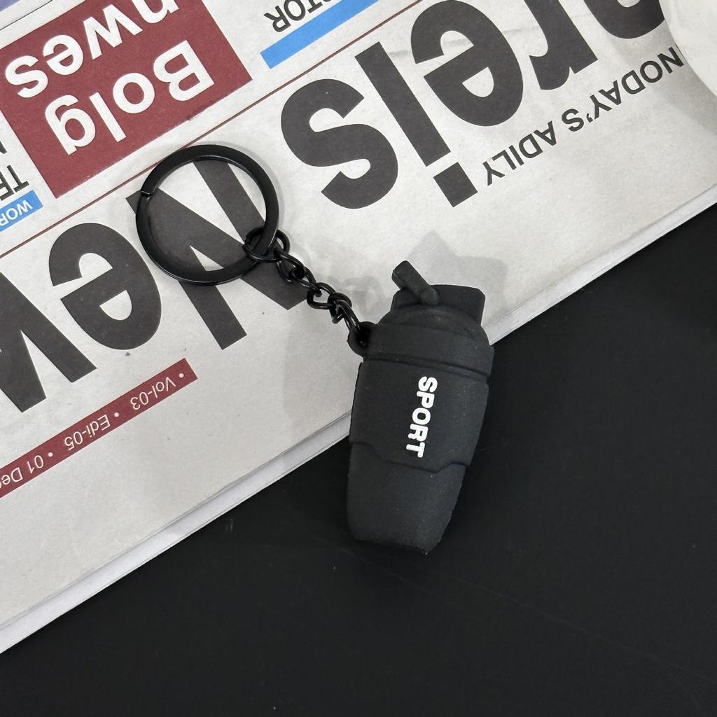 Fitness Series Gummi-Schlüsselanhänger: Hantel- & Kurzhantel-Anhänger für Geschenke