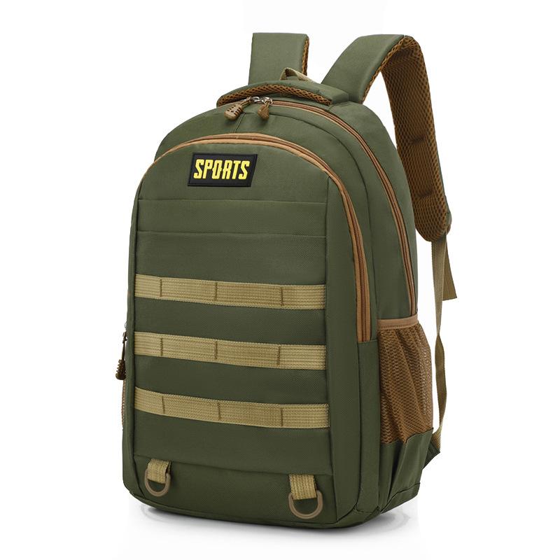 

Fashionable Student Printed Backpack Large Capacity And Waterproof Army Green