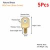 5Pcs M3-M10 Brass Eye Bolts Brass Lifting Ring Eye Bolt  for Wire Rope Plant Light Suspension