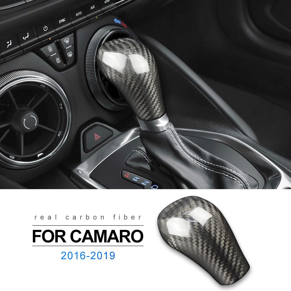 

Real Hard Carbon Fiber For Camaro 2016 2017 2018 2019 2020 2025 2025 2025 Gear Head Shift Knob Cover Sticker Accessories