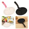 2 Hole Fried Egg Pan Long Handle Multifunctional Egg Cooker Breakfast Maker Nonstick for Crepe Pancake Steak Plett Burger