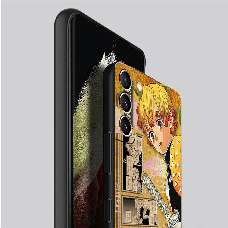 Husa pentru Samsung Galaxy S22 Ultra S20 FE S21 Plus S10 Lite S10e S9 S8 S7 Husa de telefon din silicon Funda moale Demon Slayer Art Fundas