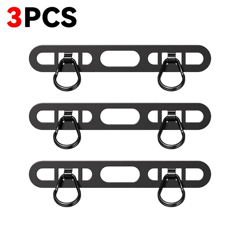 1/2/3Pcs Metal Phone Lanyard Side Hanging Patch For iPhone Stainless Steel Clip Double Buckle Phone Straps Gasket Connect Piece