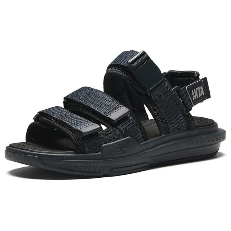New Anta Bastard Beach Sandals Men's Black 112438502-3