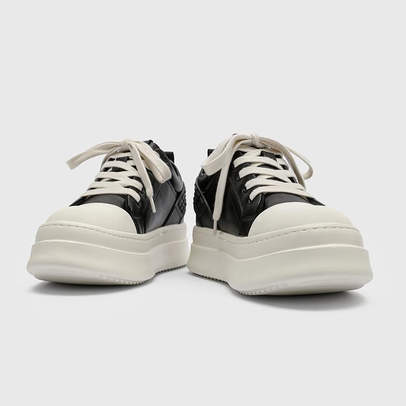 Inner Heightening Board Shoes Academy Style Men'S Big Head Inner Heightening Casual Bread Shoes