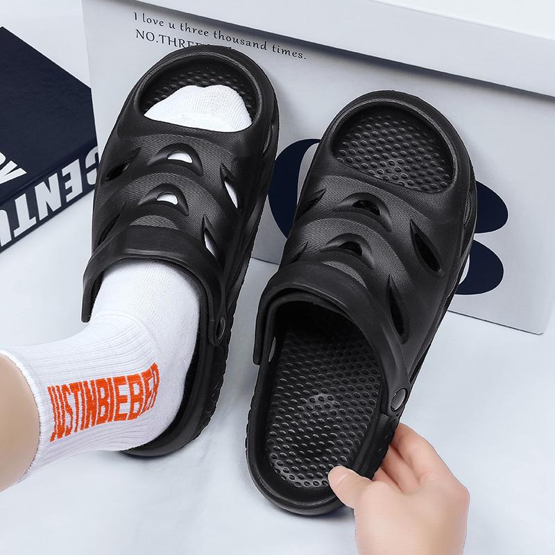 Sommar herr sandaler vardagsskor utomhus strandskor Mode bekväma platta halkfria familjeskor män mjuka 2024 ny modell