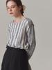 PREVOIR Mixed Stripe Knit [Gray]