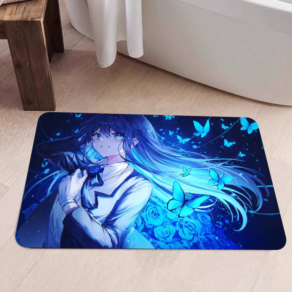 1pc Ado Bathroom Mat Kids Room Bedroom Decoration Balcony Anti-Slip Doormat Living Room Welcome Rug
