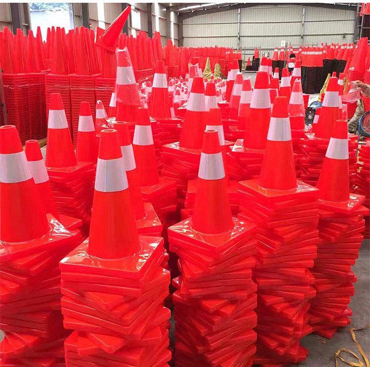 Reflective Red PVC Traffic Cone - Road Safety Warning Barrier