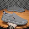Work Men's Shoes 2025 New Spring Breathable Old Beijing Cloth Shoes Versatile One-pedal Lazy Casual Shoes Canvas Shoes