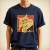 Vintage Cat Bite Shirt, Japanese Horror Anime TShirt, Retro Graphic Tee Unisex T-Shirt