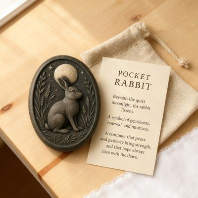 Animal Pocket Hug with Positive Card Emotional Support Love Heart Wolf Turtle Owl Rabbit Crow Pocket Token Decoration Inspirational Encouragement Gift