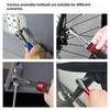 1/4 Inch Mini Ratchet Screwdriver Keychain Compact Hex Bit Handle Tool For Tight Spaces Auto Repair Bike Maintenance DIY Project