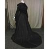 Medieval Retro Women's Cosplay Corset Wedding Dress with Hood - 4 Colors