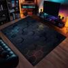 2D Abstract Modern Geometric Illusion Area Rug,Carpet Rug for Living Room Bedroom Sofa Doormat Decor,Kid Game Non-slip Floor Mat