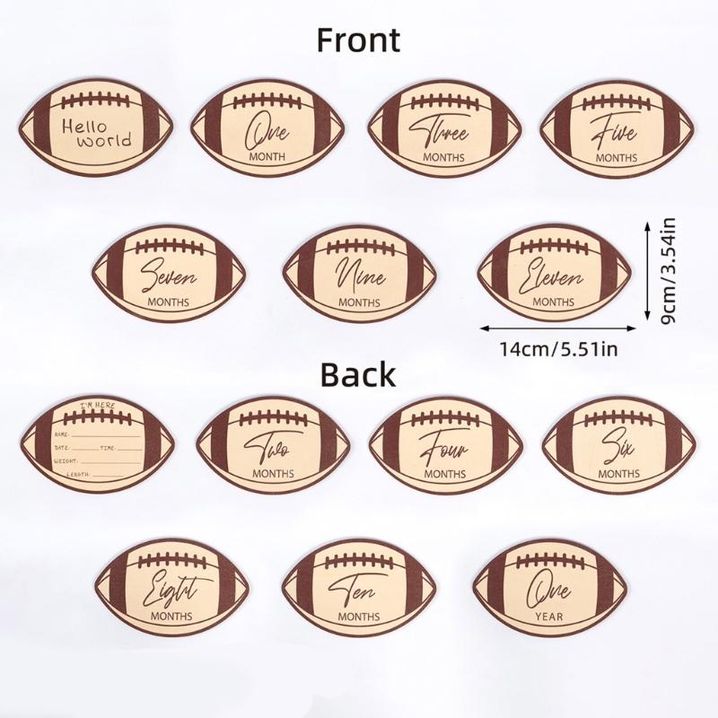Baby Monthly Milestones Marker Discs Set with Stand and Bag Photo Props Baby Announcement Sign Gift for Infant Boy Girl