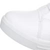 Women Wedge Platform Sneakers Rubber Brogue Leather High Heels Lace Up Shoes Pointed Toe Height Increasing Creepers White Silver