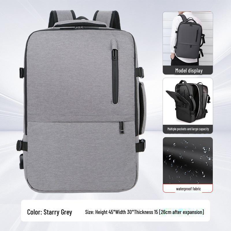 

Водонепроницаемый деловой рюкзак Cross-Border для мужчин, большой емкости, для путешествий и ноутбука 17 inch