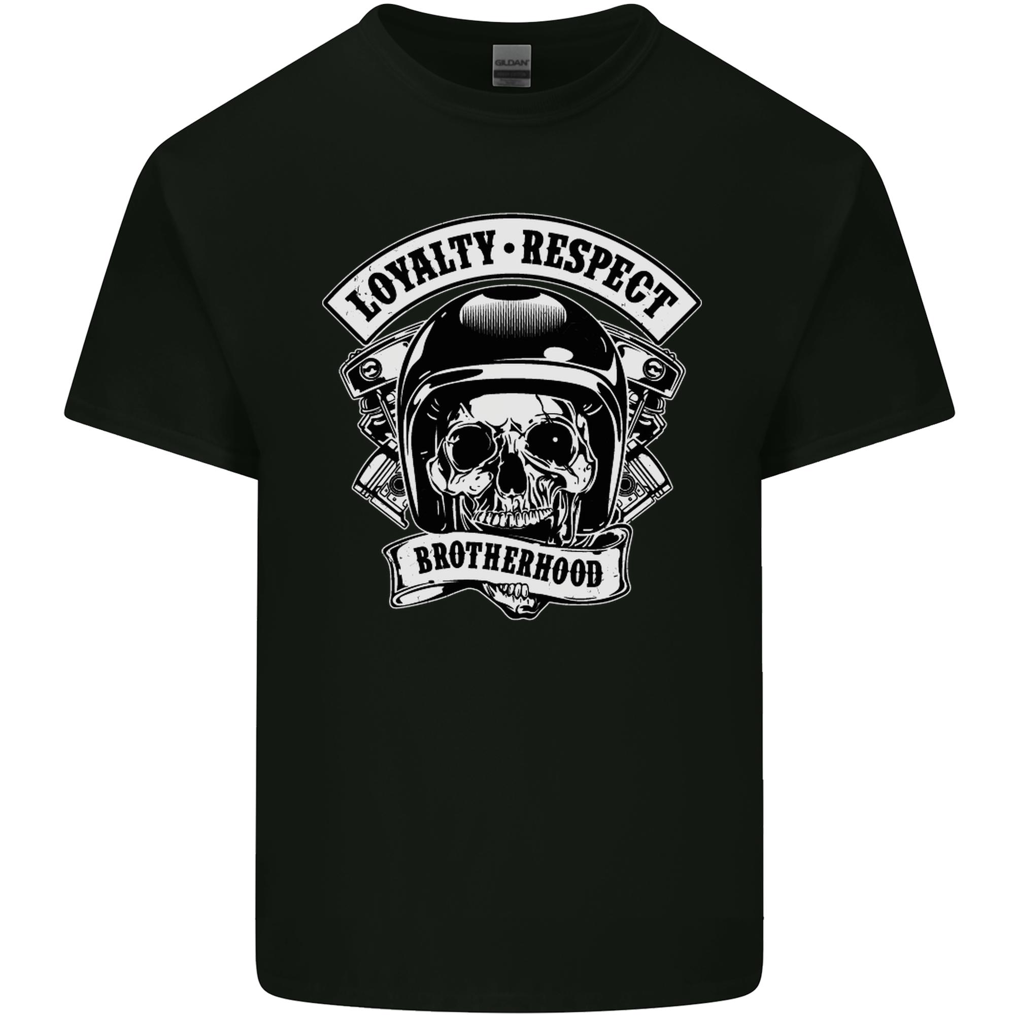 Respect Brotherhood Motorcycle Biker Bike Unisexs Light Cotton TShirt S
