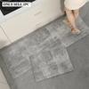 Kitchen Carpet PVC Waterproof Leather Floor Mat Minimalist Geometric Pattern Rug Long Size Home Decor Rugs Alfombra De Cocina