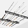 Fishing Rod Display Stand Wall Ceiling Storage Rack Horizontal Rod Stand 6/12-Rod Wall Mounted Fishing Rod Holder
