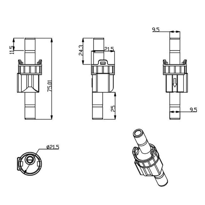 Small Celar Visual Hall Water Flows Meter High Sensitivity Hall Sensoring Upgrades for Precise Measurement In Small Space