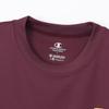 Short Round Odor Quick One Point Short Sleeve Maroon [Champion] T-Shirt, Sleeve, Neck, Antibacterial, Resistant, Drying, Logo, Women's T-Shirt,