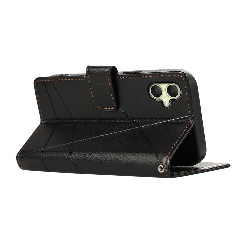 DF-06 For Samsung Galaxy A06 4G Phone Case Line Imprint Leather Wallet Cover