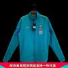 Men Women Retro Brazil Soccer Jersey Long Sleeve Training Jacket Breathable Loose Fit Running Fitness
