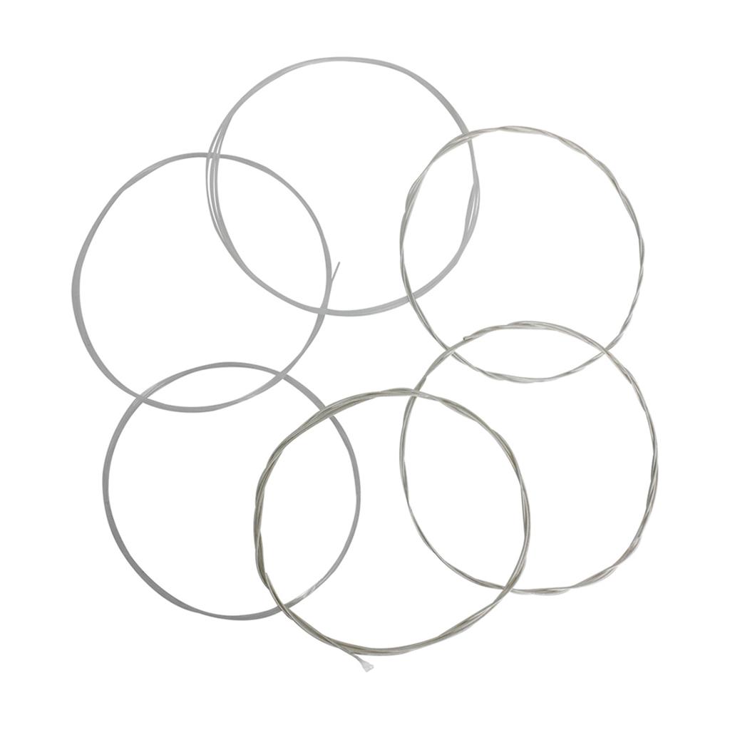 IRIN C670 Acoustic Classical Guitar Strings Nylon Silver Plated Copper Alloy Wound, 6pcs Set (.028 .043)