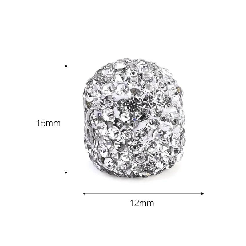 4pcs Water Drill Shiny Tire Valve Caps Valve Core of Tire with Diamond Inlay Wheels Tires & Parts Automobiles Accessories