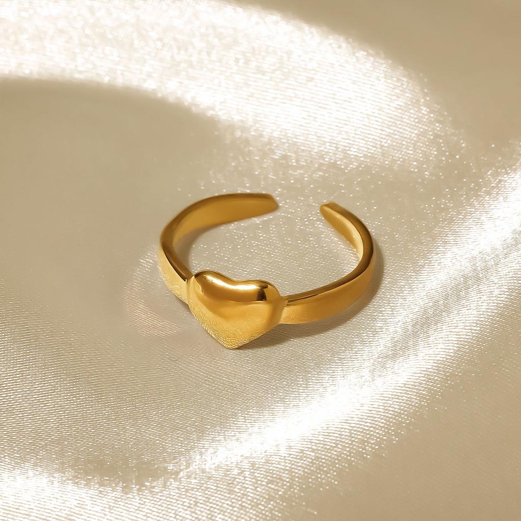 Anello da donna alla moda in 1 pezzo Anello da donna Anello in metallo Anello lucido Anello in metallo Regalo per le vacanze