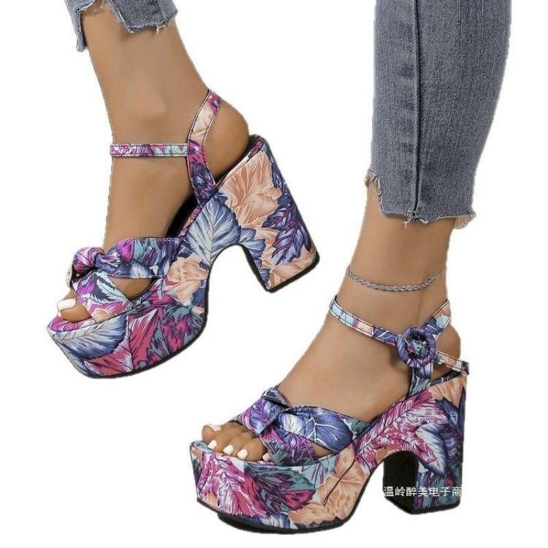 High Heels Women's Shoes Thick-soled Sandals Wedge Heels and Flip-flops