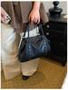 Boston Bag Women PU Large Capacity Studded Travel Office