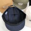 Berretto da Baseball Casual a Tesa Corta a 5 Pannelli Traspirante con Visiera Piatta Ricamo Lettere Cappello da Sole Trucker in Cotone