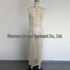 Women's Sequin Long Vacation Dress: Sexy Hollow-Out, Sun Protection Beach Cover-Up