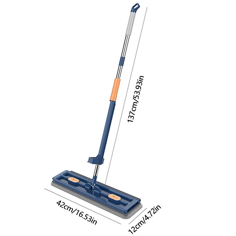 42cm Flat Mop No Need To Hand-wash Floor Squeeze Mop Lazy Mop Absorbent Flat Mop Wet & Dry Absorbent Mop Cleaning Tools