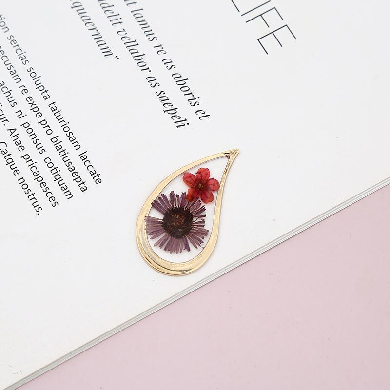 Womens Earrings Pendant 2023 Blingbay Retro Trend Transparent Resin Natural Dried Flower Earrings Fashion Jewelry Accessories Modern Jewelry Gifts