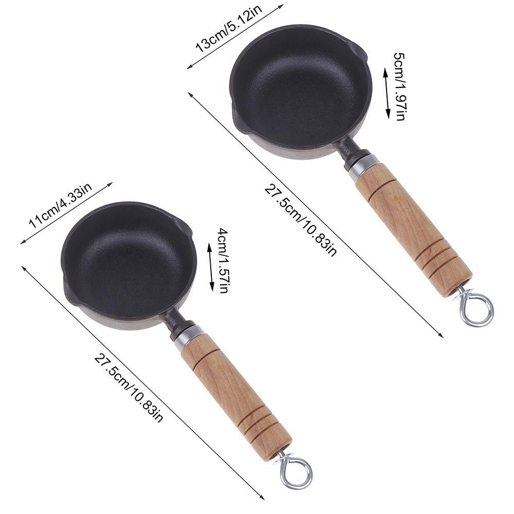 Thickened Non Stick Frying Pan Double Drip-Spouts Mini Cooking Pot Cooking Pot  Induction Cooker