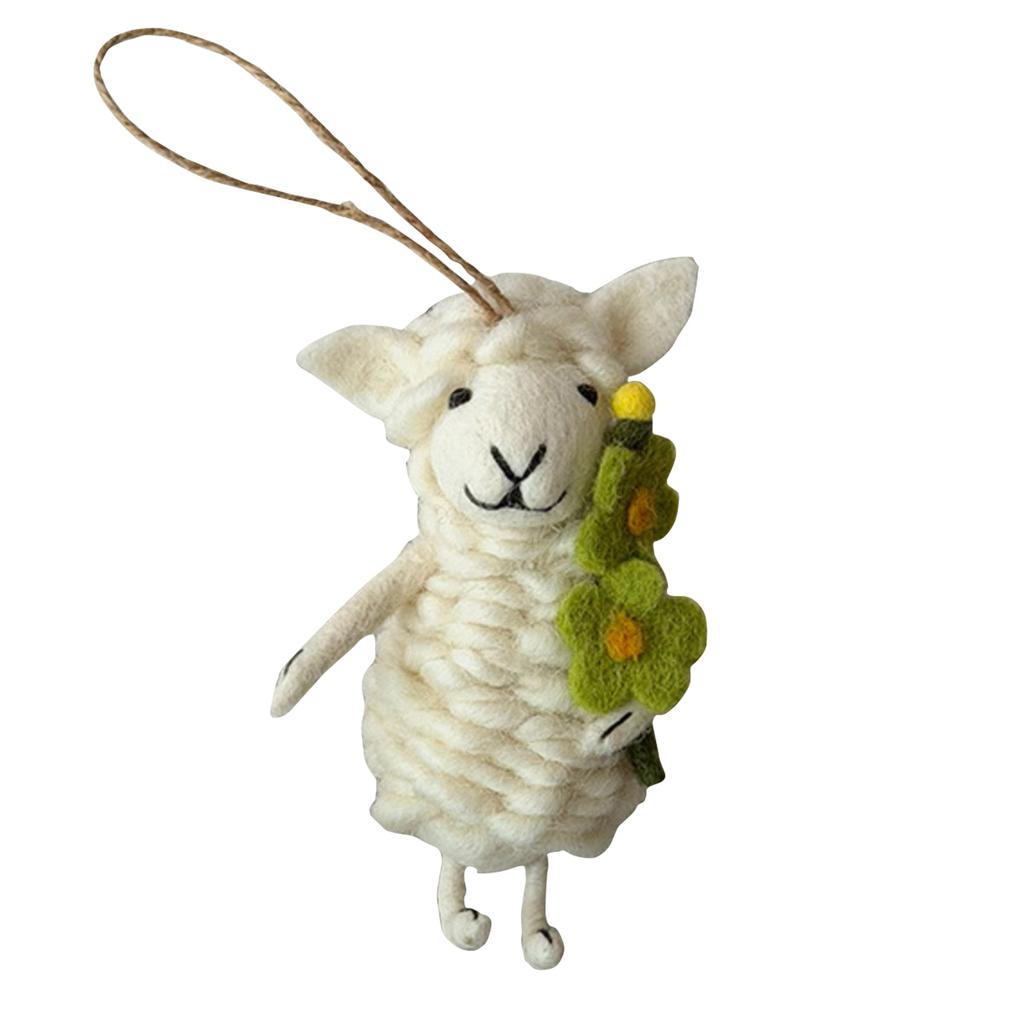Cute Sheep Wool Pendant, Doll Accessory, Animal Doll Keychain, Bag Charm