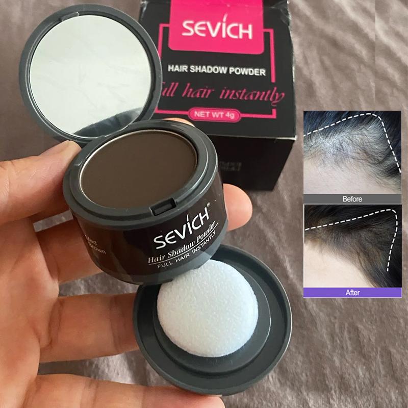 Unisex Haarausfallprodukt Haaransatzpuder Haarverdichter Natürliche Deckkraft 4g Haaransatzschattenpuder Make-up Haar Puder