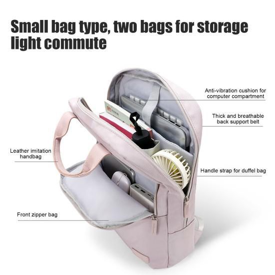 Women Laptop Backpack Shockproof Backpack with Top Handles School Backpack Handbag for 15.6 Inch 16 Inch Laptop Business Trips Daily Commuting