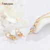 14k gold plated Jewelry Making Supplies Pendant Pearl Beads Holder Pin Pendant Connector Pendant Beads Cap for DIY Jewellery