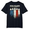 250 Years Of American Independence Commemorative T-shirt Men Women Round Neck Short Sleeve Black T Shirts Daily Casual Fashion