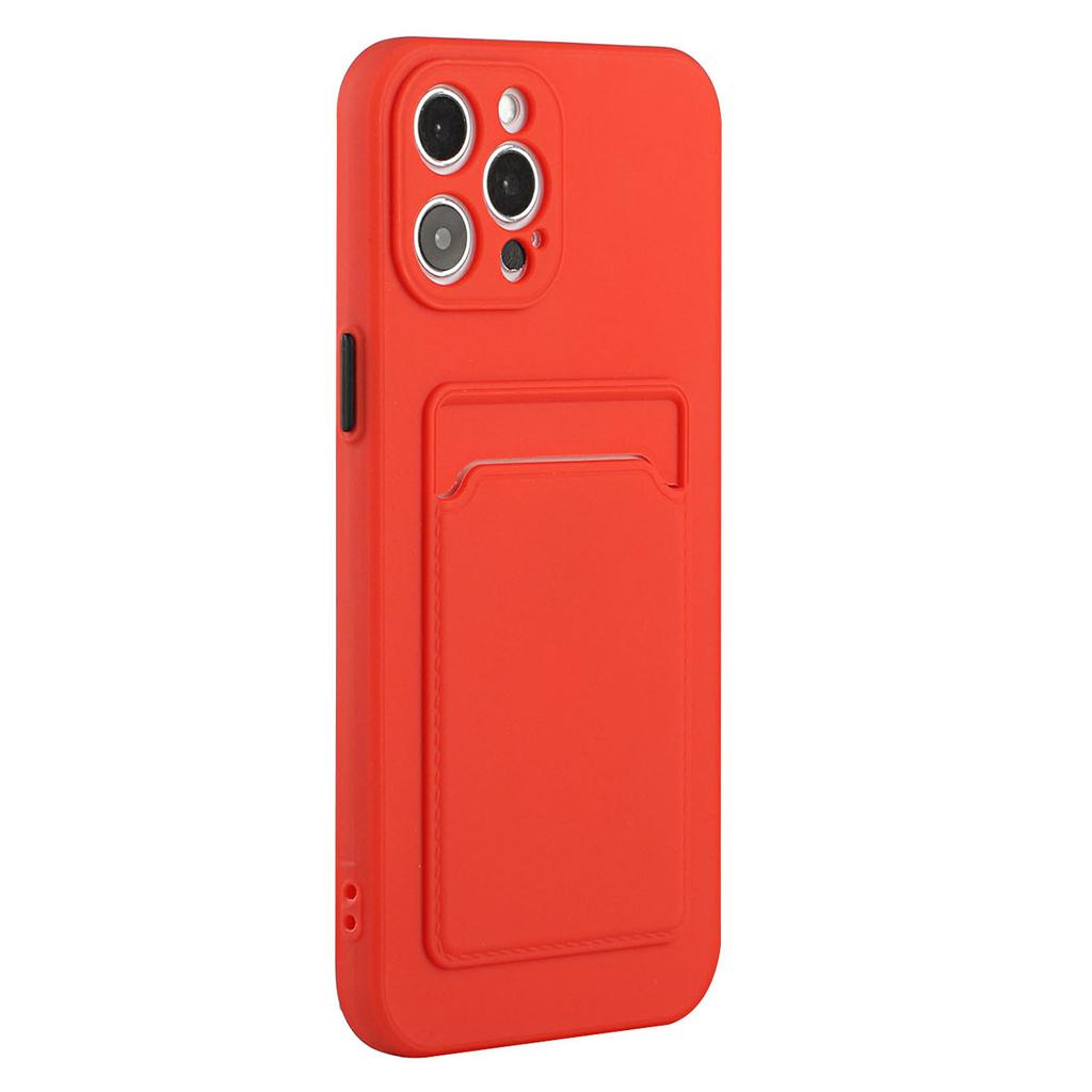 For iPhone 15 Pro Max Anti-scratch TPU Phone Case Drop-proof Card Holder Cover
